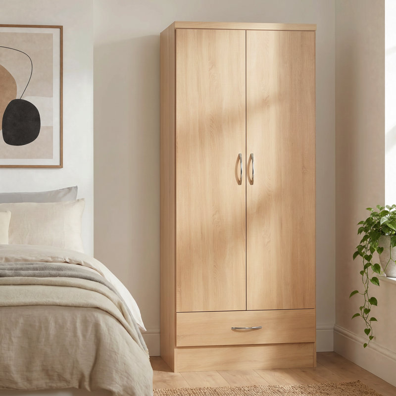 Kosie 1 Drawer Wardrobe, Sonoma Oak Effect