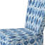 Chaise rembourrée Coastal - Chaise d'appoint bleue Ikat-1672139012