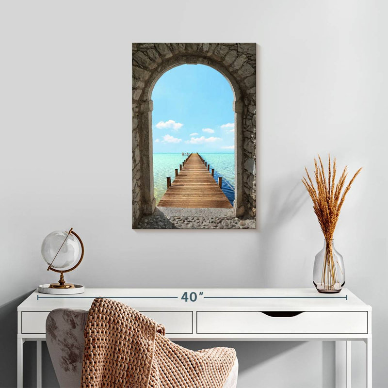 Lilie Stone Arch Boardwalk, 24" H x 16" W