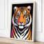 Tiger's Intense Gaze Modern - Wrapped Canvas-1227830119-1227830121