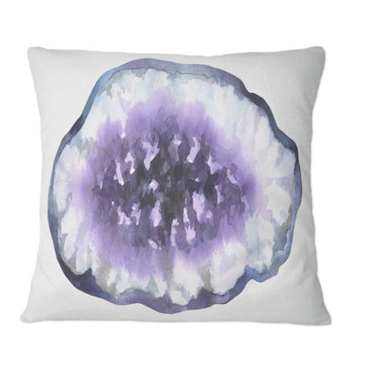 Coussin mauve à imprimé moderne violet