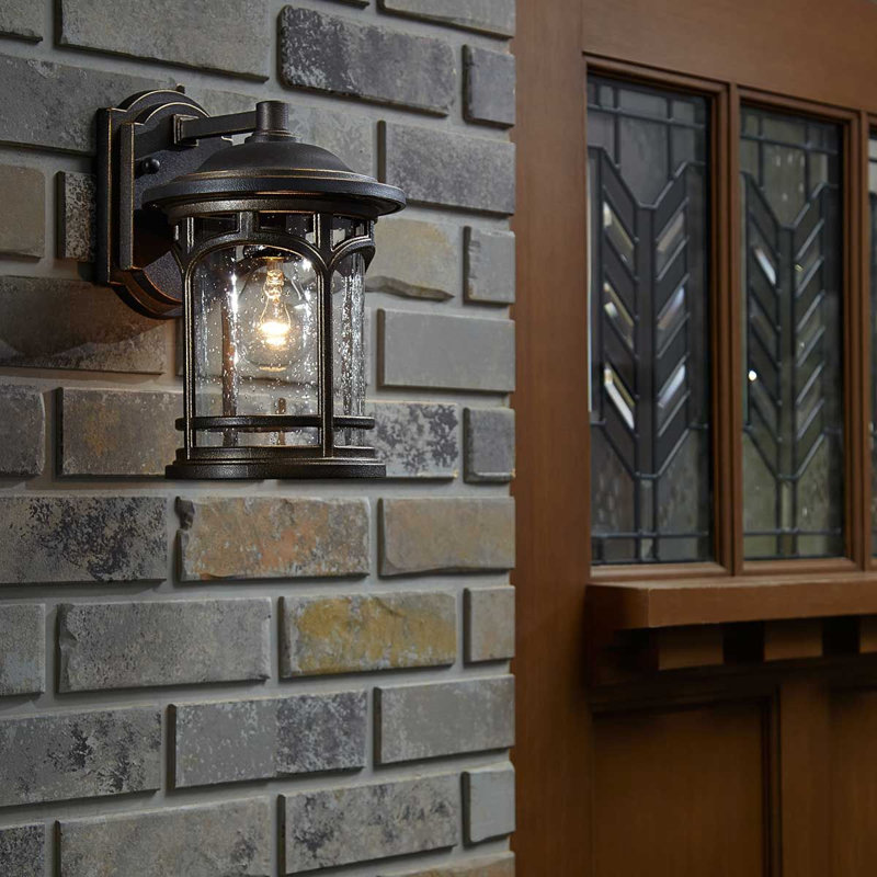 Aadriti Outdoor Wall Lantern, 36.7cm H x 22.9cm W x 25.7cm D