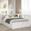 Vidaxl Solid Wood Bed with Shelf without Mattress-365070342-368494796