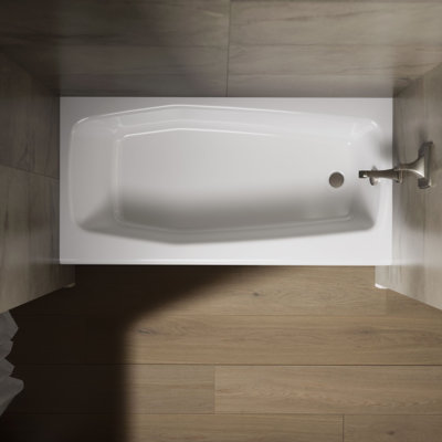 Villager 60" x 30" Alcove Soaking Cast Iron Bathtub