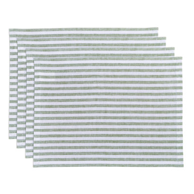 Amalfi Stripe - 100% Pure Linen Placemat