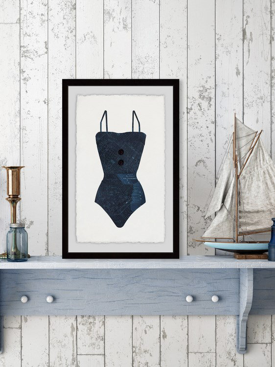 « san francisco swimsuit »-cadre photo, impression sur papier, H 30 po x l 20 po x P 1,5 po