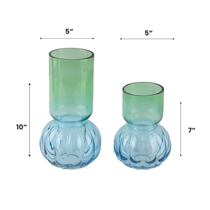 Vase de table en verre Lilia