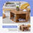 Modern Minimalist Wood color Hexagonal Coffee Table Set.Hexagonal MDF coffee table