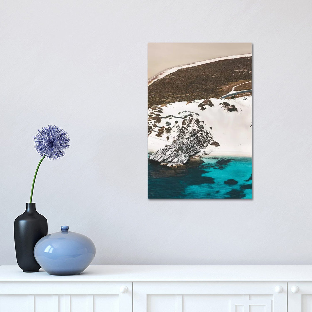 Coastal Sand Dune Aerial Colours by James Vodicka - Wrapped Canvas Gallery-Wrapped Canvas Giclée