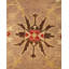 Tapis brun en laine noué à la main de conception unique 8 pi 10 po x 12 pi 1 po Ketchel