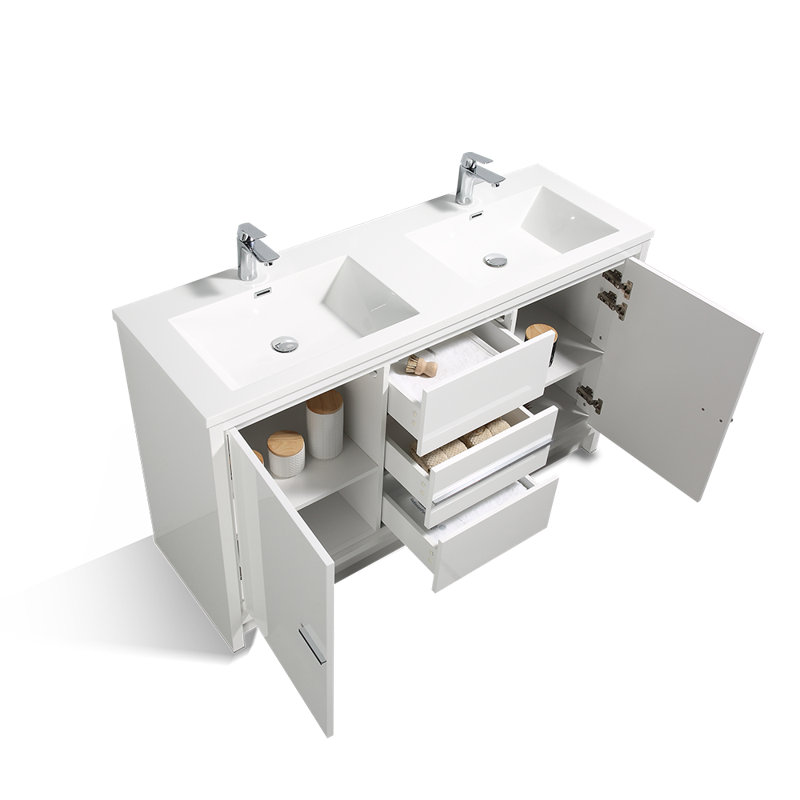 Ensemble de meuble-lavabo double 60" Morghan