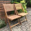 Chaise de terrasse pliante en acacia Canale