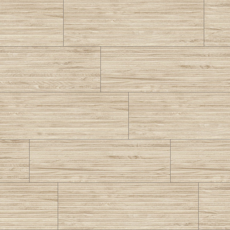 Flume 13 po x 39 po Carrelage mural Subway Linear, Acacia Koa