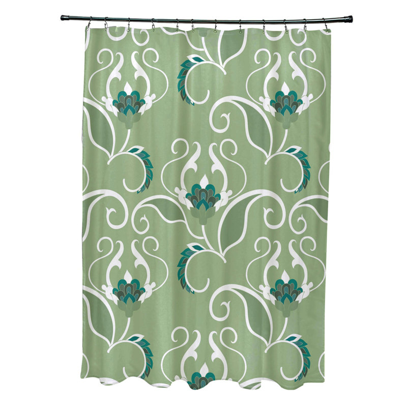 Rideau de douche Selina, Vert