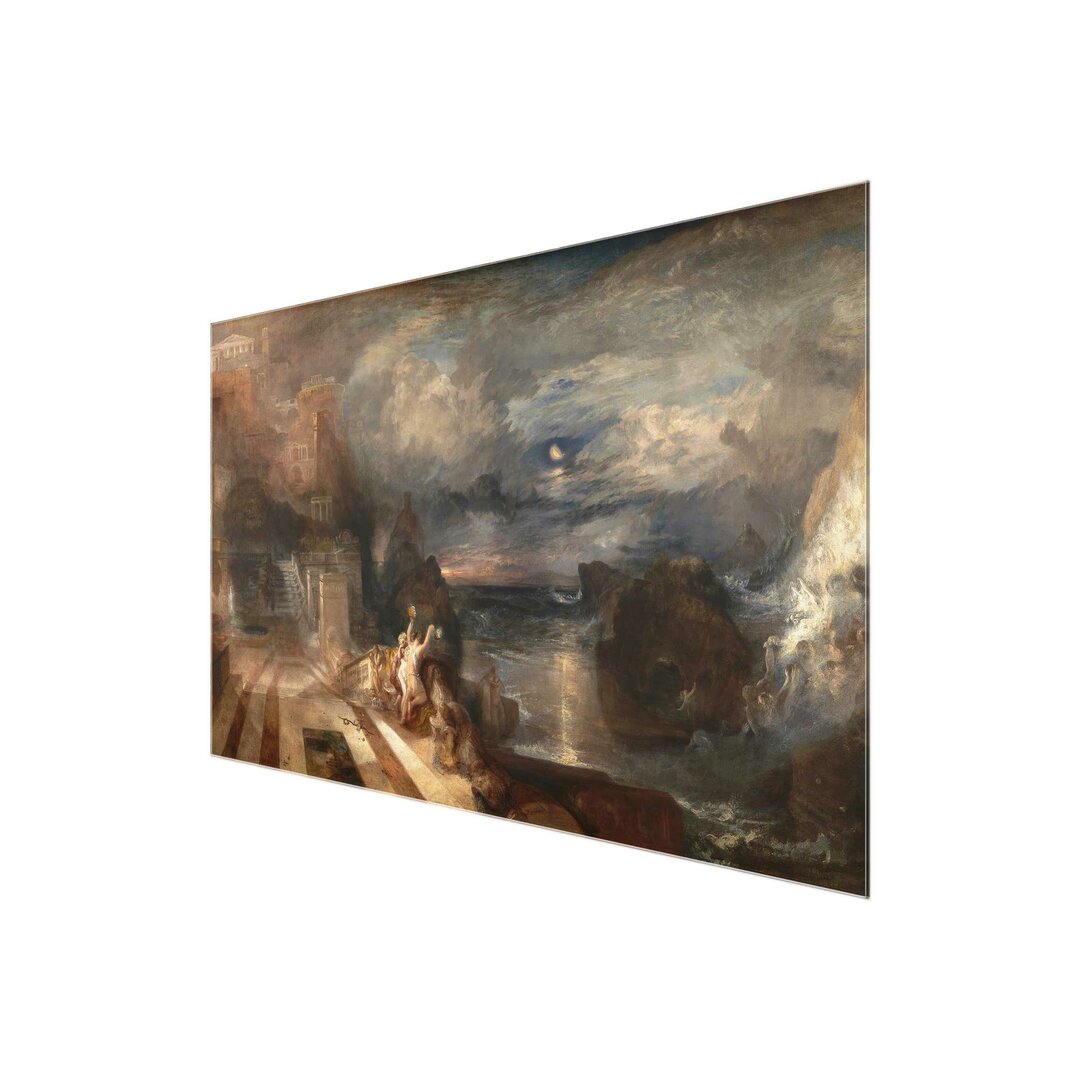 Glasbild Heroes and Leander`s Farewell von J. M. W. Turner