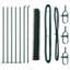 Hexagon Fence Green Steel-1297410149
