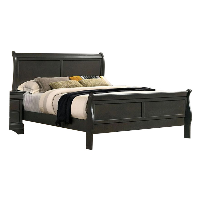 Allard Wood Bed, King, Gray