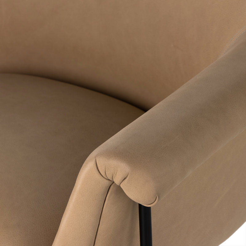Suerte Armchair, Palermo Nude Genuine Leather