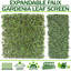 1PC Single Side Expandable Faux Artificial Hedge Gardenia Vinyl Fencing