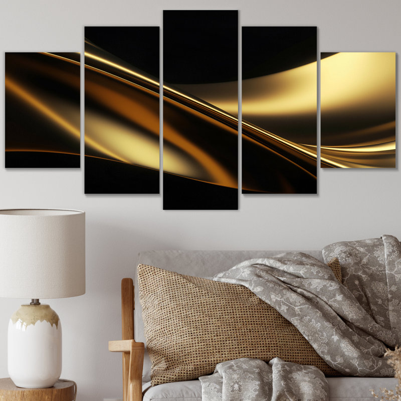 Orville - Fractals, reproduction sur toile - 5 panneaux