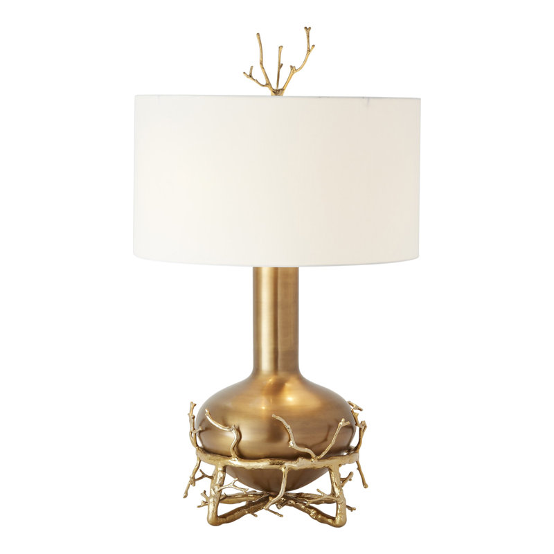 Fat Brass Twig Table Lamp