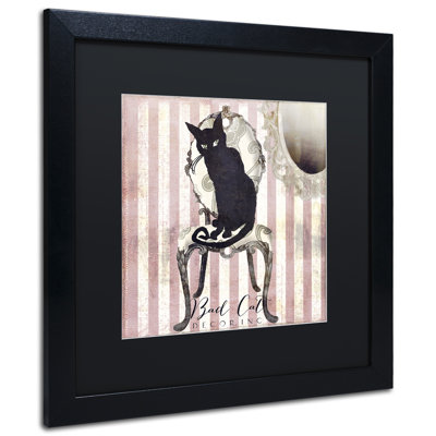 Jadaya 'Bad Cat I' Framed Graphic Art