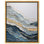 Art abstrait bleu sur toile dorée par Art Remedy