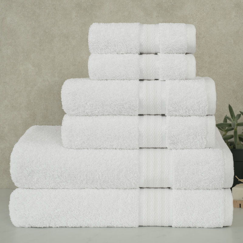Ashlay 100% Cotton Plush Mulit-Size Set, White