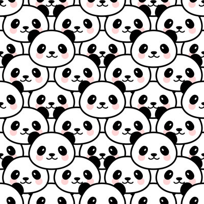Panda by Katritch - Wrapped Canvas Print