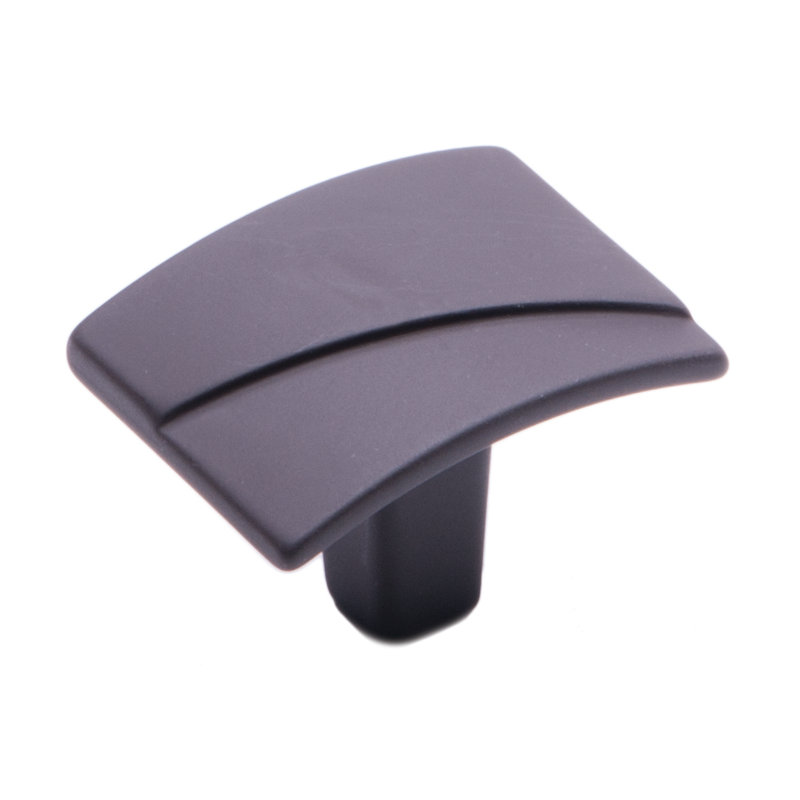 CK Series Brass Rectangle Knob, Oil Rubbed Bronze