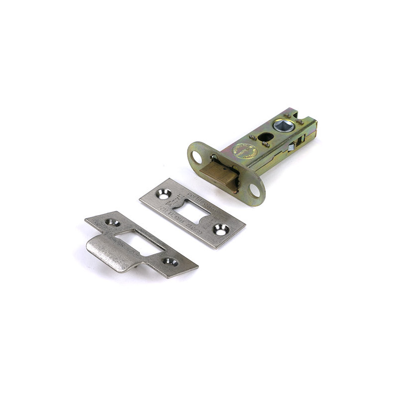 Polished Nickel 3" Heavy Duty Latch, Pewter Patina