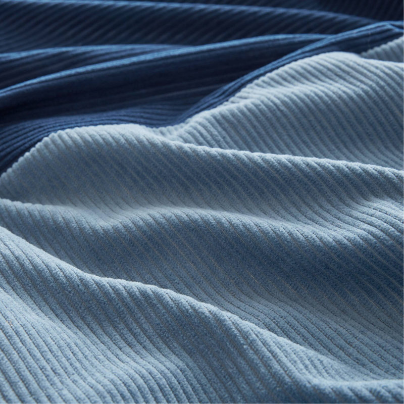 Ensemble d'édredon pour lit double / grand 3 pièces, bleu