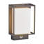 White 0cm H Integrated LED Outdoor Sconce