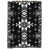 Noir / gris / ikat blanc