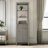 Laval 72" Freestanding Linen Cabinet, Tall Bathroom Storage Tower with 3 Open Shelves-120234560-120613963