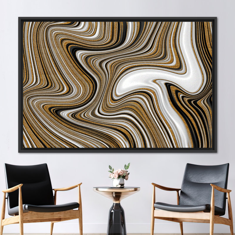 Print on Canvas, Black, 20 cm H x 30 cm W, Framed Print without Mat