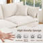 Canapé modulaire surdimensionné de 130 po avec repose-pieds modulaire avec repose-pieds-1870897205