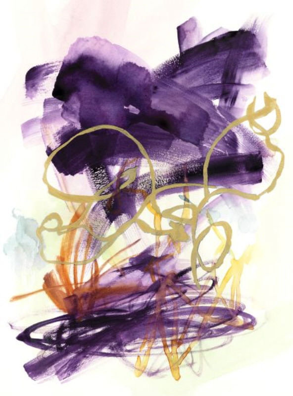 Dance With Me Painting by Guseul Park, Gild Gold, 54" H x 40" W