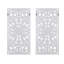 Décoration murale en bois vieilli 2 - Motif de lotus blanc délavé avec finition intérieure exquise pour les espaces intérieurs