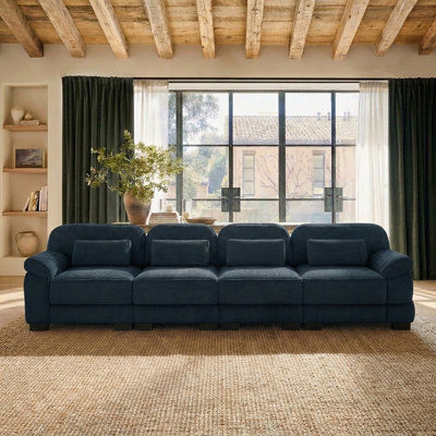 Canapé modulaire avec repose-pieds 4 places Nimbus