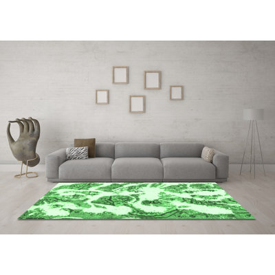 Washable Abstract Indoor Rug