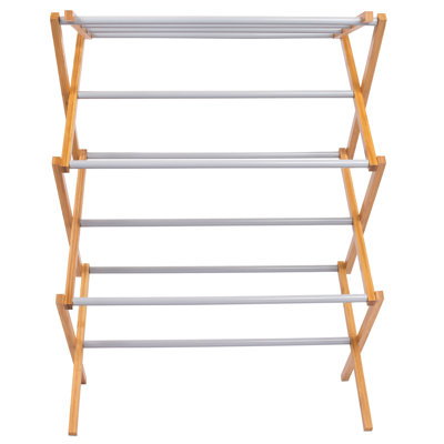 Wooden Clothes Drying Rack  3 Tier