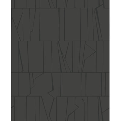 Huntington Indigo Geometric Stripe Wallpaper