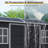 8 Ft X 4 Ft Outdoor Storage Shed With Two Windows And Double-Doors, Plastic Shed With Floor