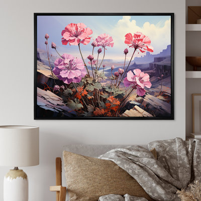 «Mountain Geraniums Flower Blossom», reproduction sur toile