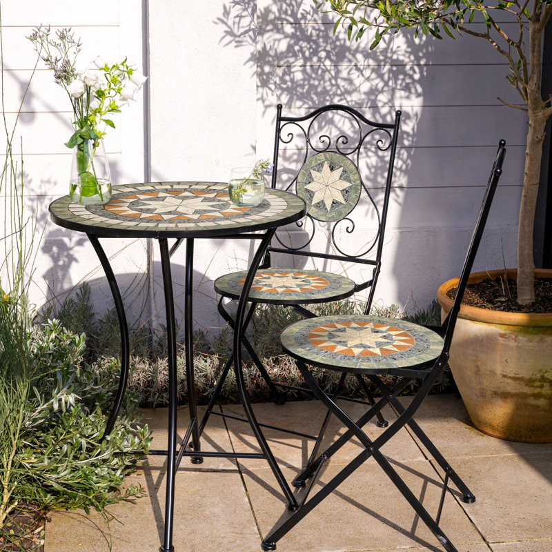 Andrejka 2 - Person Patio Dining Set with Round Table