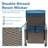 Luxurious Outdoor Recliner Chair With Hand-Woven Wicker, Adjustable Angle, And Built-In Flip Table For Ultimate Comfort And Elegance-1678323055