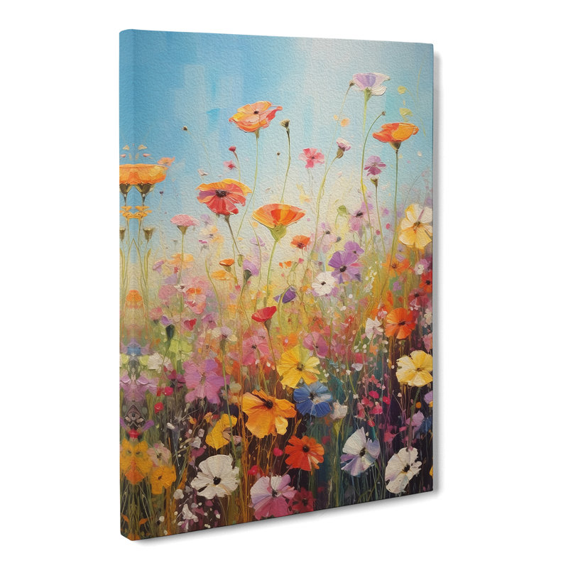 Wildflowers Informel No.3 - Wrapped Canvas, 76cm H x 50cm W x 3cm D