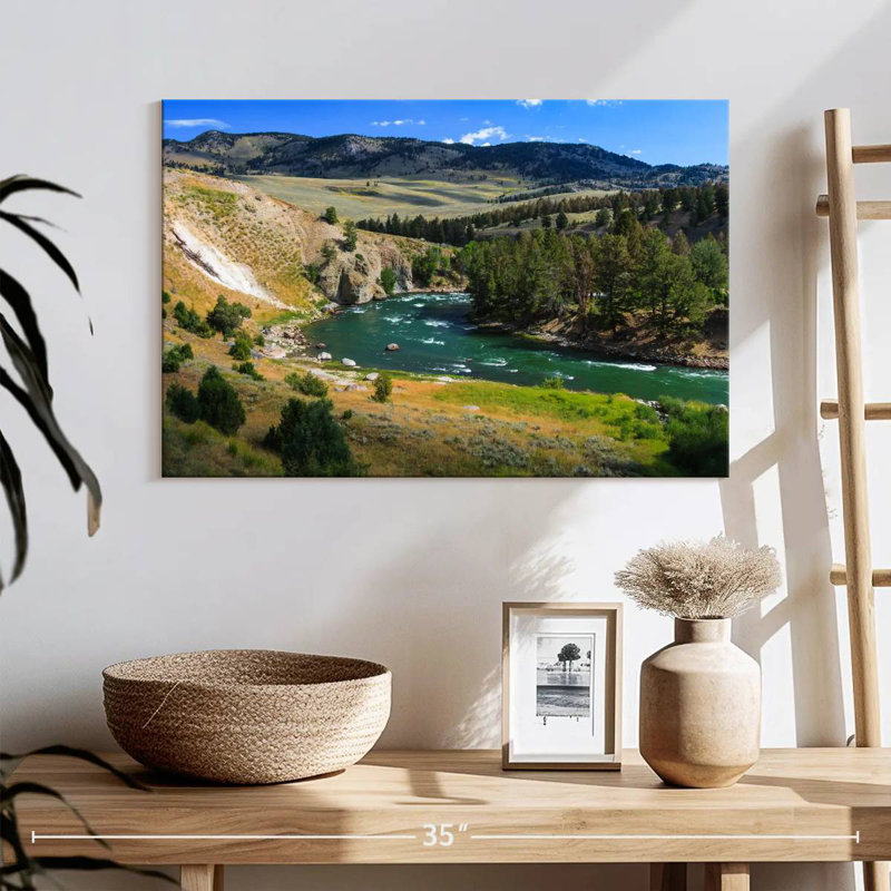 Paysage de la rivière Alvord Yellowstone, H 16 po x l 24 po