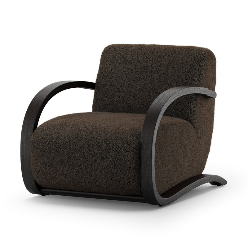 BURKE Armchair, Cocoa Shearling